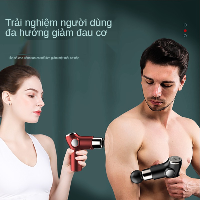 NEW - Máy Massage Cầm Tay Fascial Gun, Súng Massage Cầm Tay Tiện Lợi Kèm Đầu Mát Xa Đa Năng Tiện Dụng