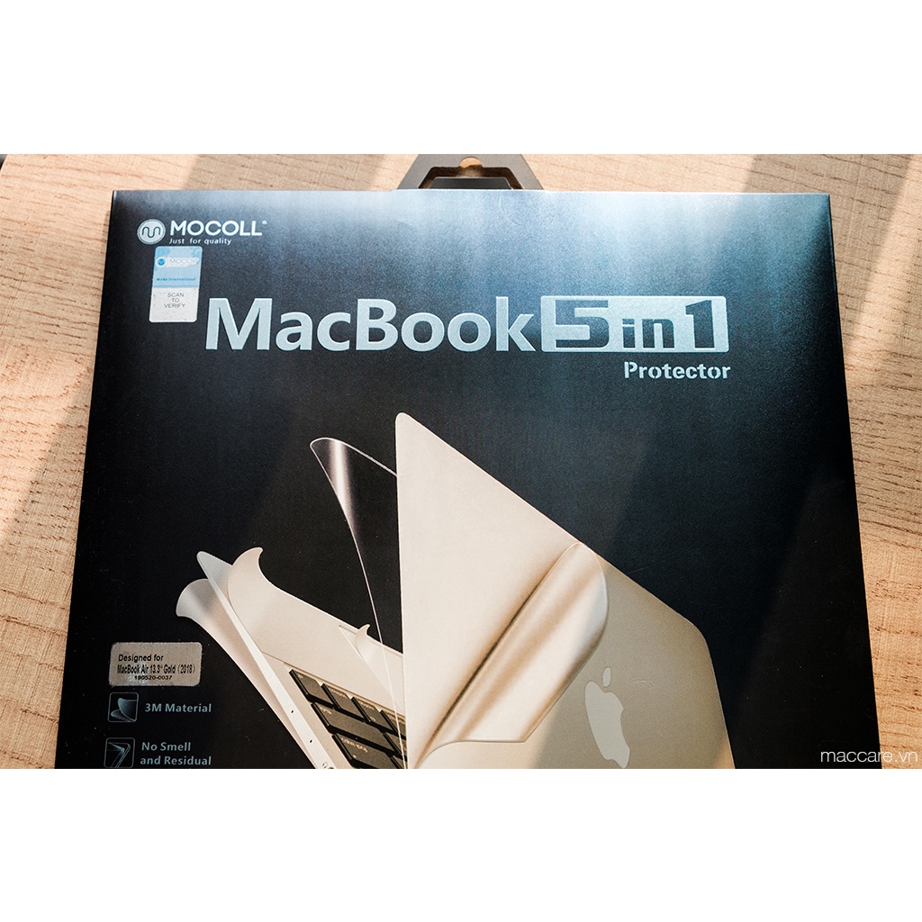Bộ dán macbook Air 2020 M1 mocoll 5in1