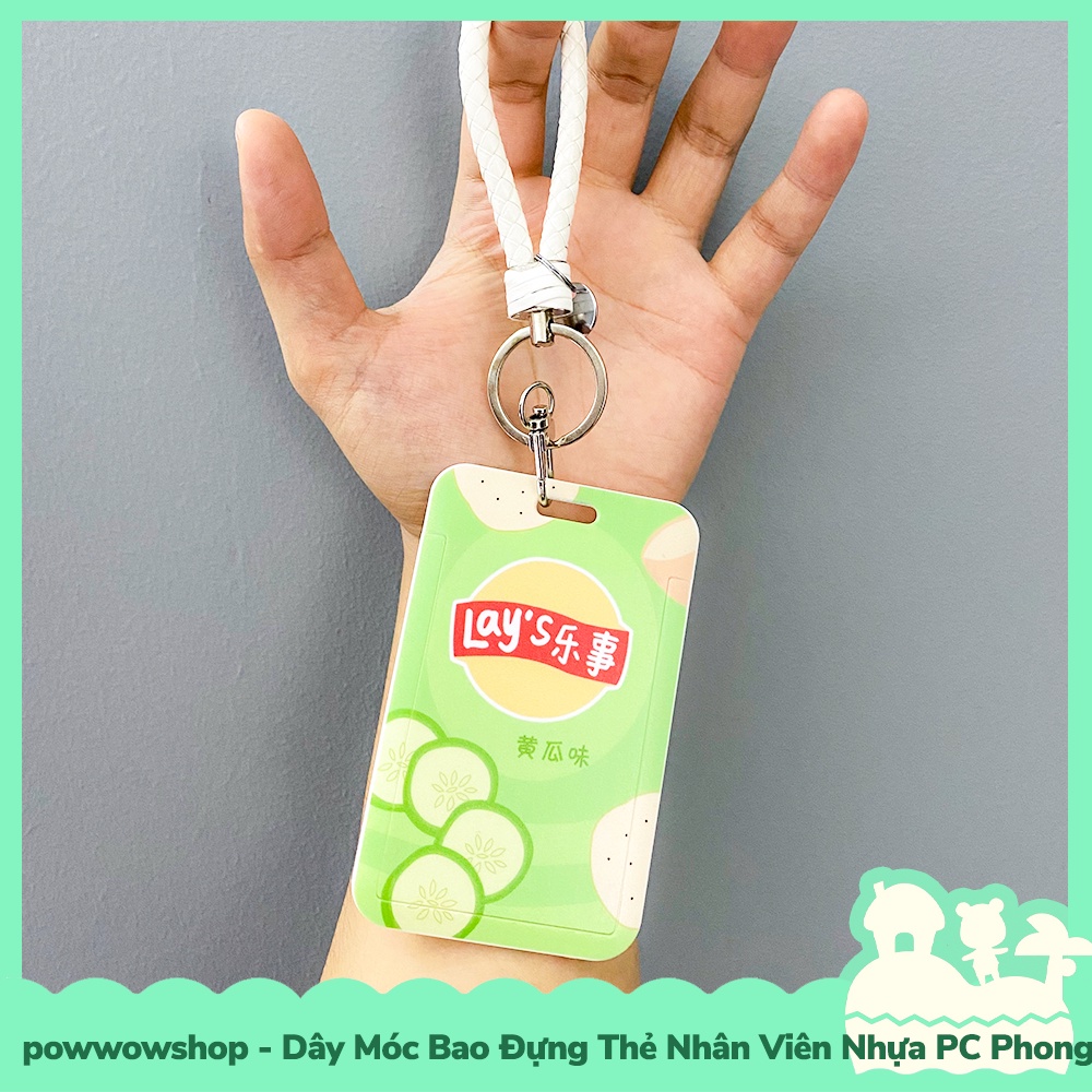[Sẵn VN - Hỏa Tốc] Dây Móc Bao Đựng Thẻ Nhân Viên Nhựa PC Phong Cách Bánh Snacks