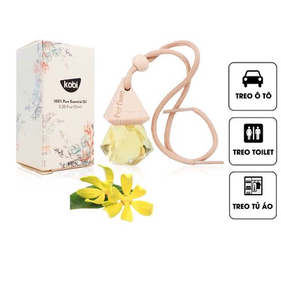 Tinh dầu treo xe Kobi hương Ngọc Lan Tây 8ml giúp làm thơm xe, hương hoa sang nhẹ