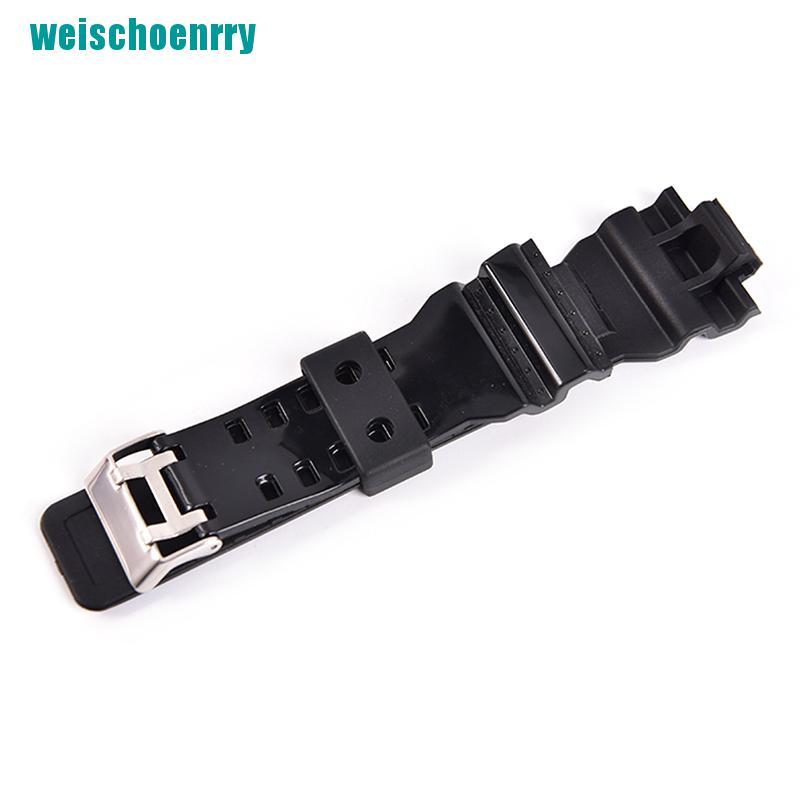 Rér●Dây Đeo Thay Thế Bằng Cao Su Silicone Khóa Kim Loại Cho Đồng Hồ Thể Thao g-shock