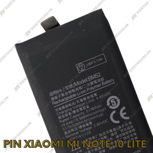 pin xiaomi mi note 10 lite