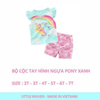 Bộ Little Maven cộc tay ngựa pony