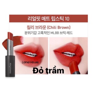 Son lì Innsifree Real Fit Matte Lipstick 2019