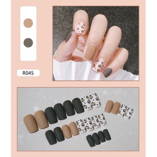 Sét 24 Móng Tay Giả Bóng/Lì (kèm keo)