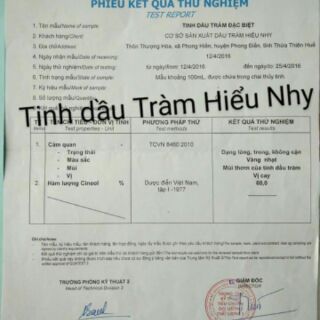 Tinh dầu tràm Hiểu Nhy {Tặng kèm lọ tràm mini tiện dụng}