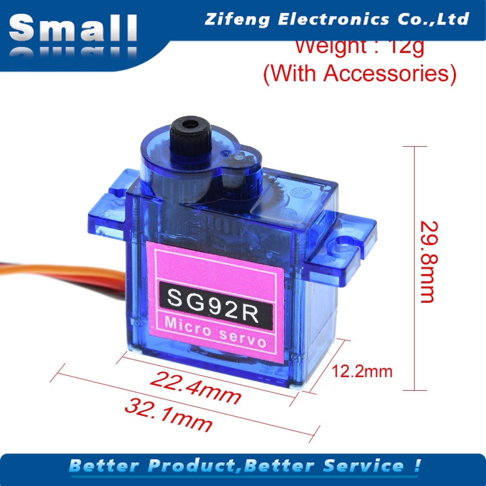 RC Động Cơ Servo Sg92R 2.5kg Micro 9g Servo Sg90 Cho Máy Bay Điều Khiển Từ Xa