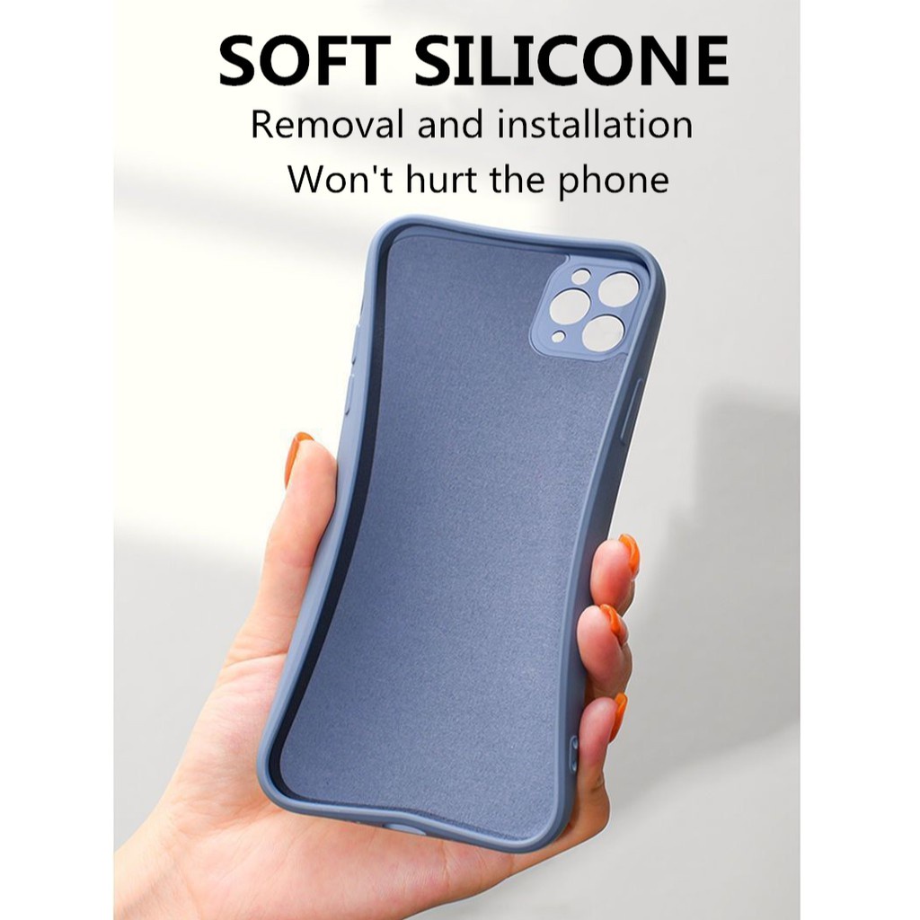 Ốp lưng Silicon Mềm Chống Sốc Màu Kẹo Cho iPhone 13 12 11 Pro MAX XS MAX XR X 7 8 Plus