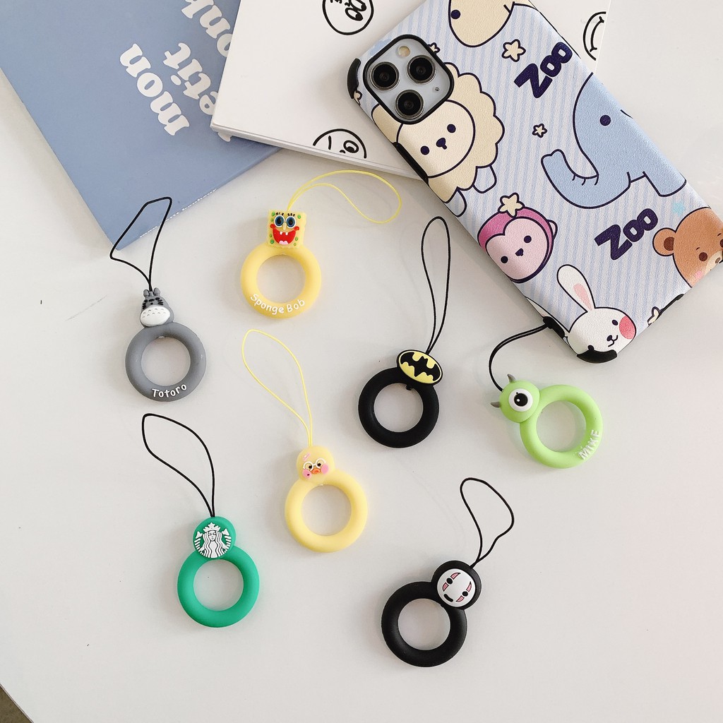 Nhẫn Đeo Giữ Điện Thoại Bằng Silicon Hình Hoạt Hình Dễ Thương | BigBuy360 - bigbuy360.vn