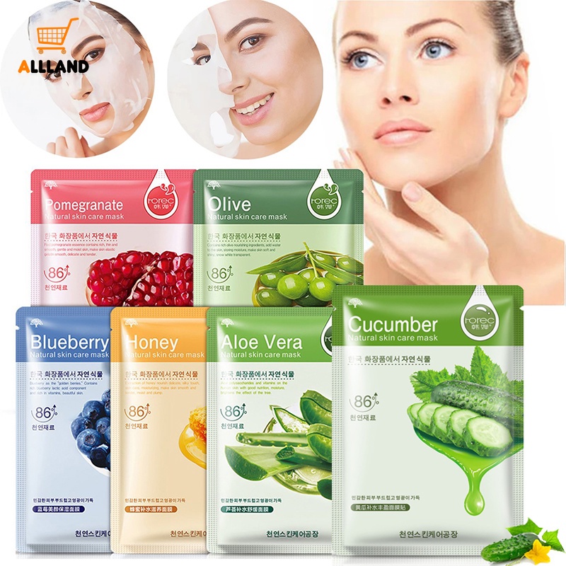 Mặt Nạ Dưỡng Ẩm Chiết Xuất Trái Cây Kiểm Soát Dầu Chăm Sóc Da Mịn Màng