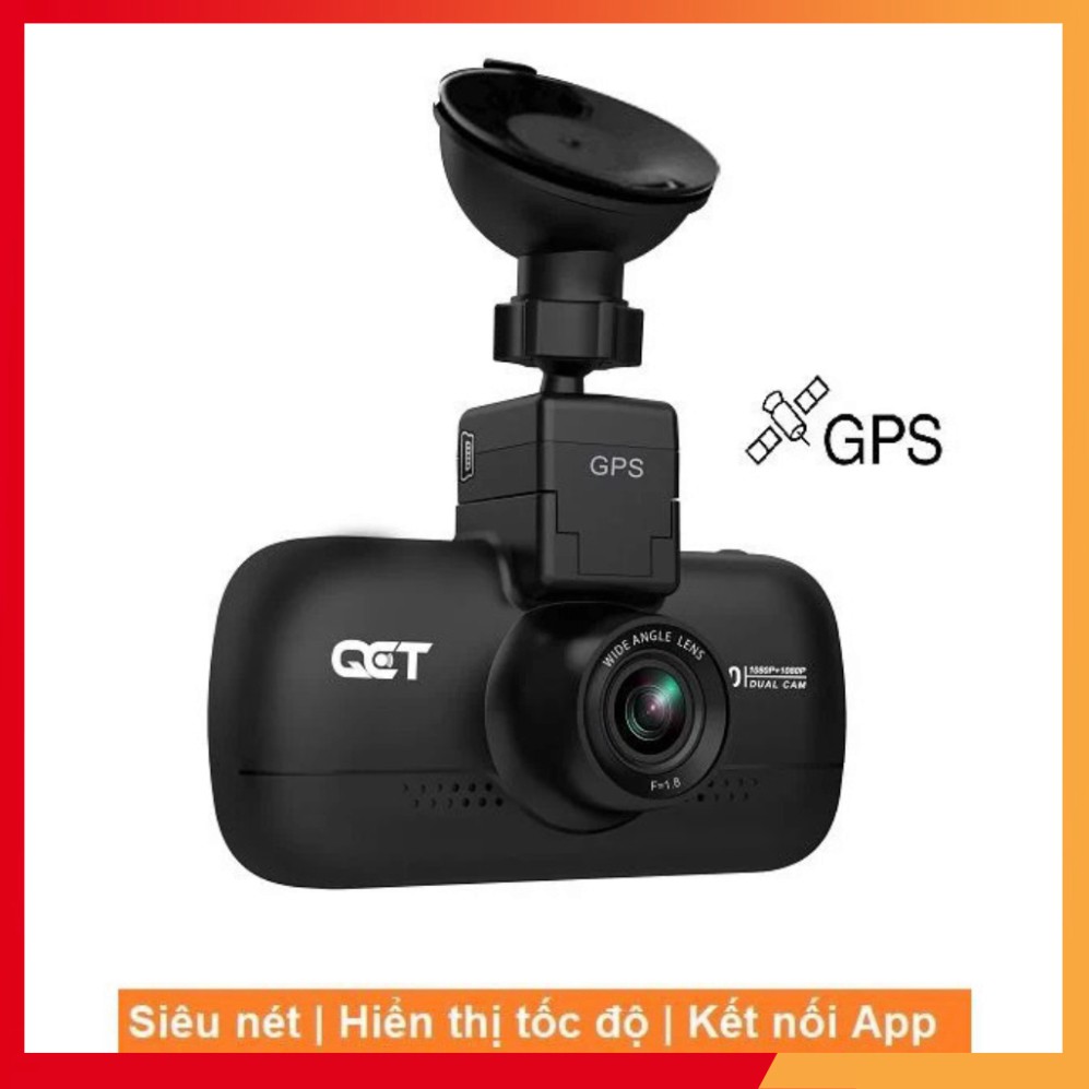 Camera hành trình ô tô trước và sau QCT có hiển thị tốc độ, kèm GPS, Bản Quốc Tế | BigBuy360 - bigbuy360.vn