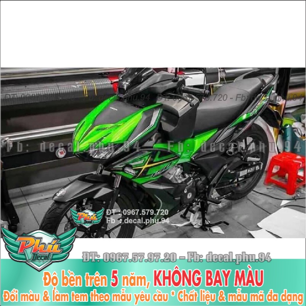 Tem Rời Winner X đen xanh lá (K) -1