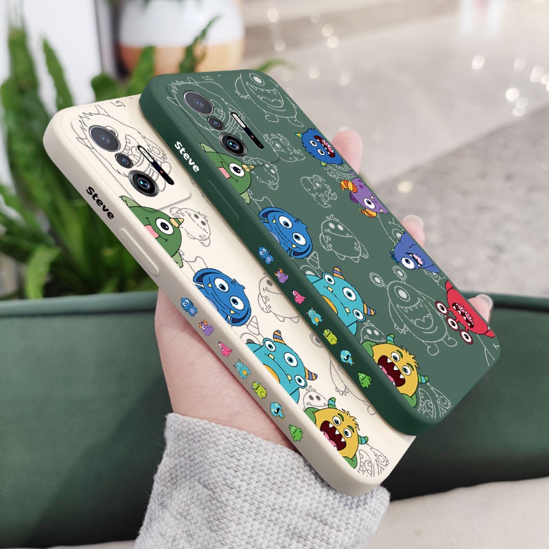 Bao Da Điện Thoại Hình Quái Vật Cho xiaomi mi 13t 12t 11t 10t pro lite mi 9t pro Ốp