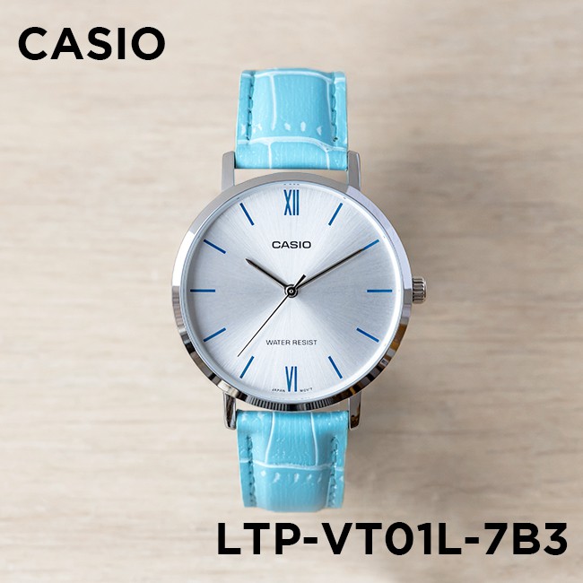Đồng hồ nữ dây da Casio chính hãng Anh Khuê LTP-VT01L-7B3UDF (34mm)