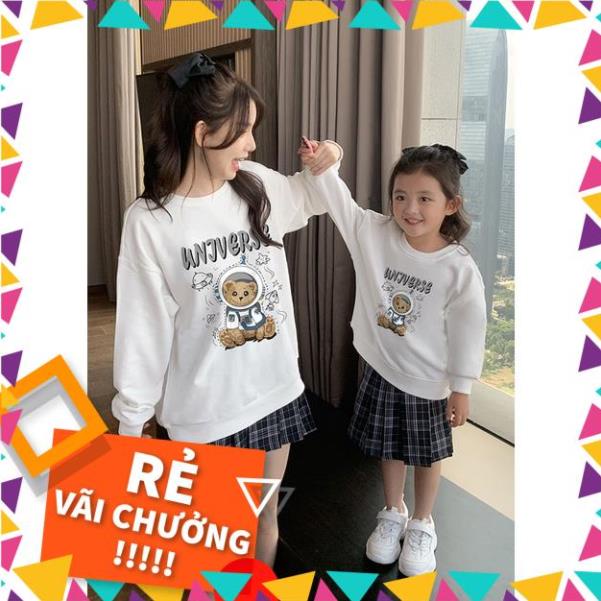 Áo hoodie nỉ gia đình cao cấp  Đồng phục Viet Family – Set họa tiết gấu Universe dễ thương
