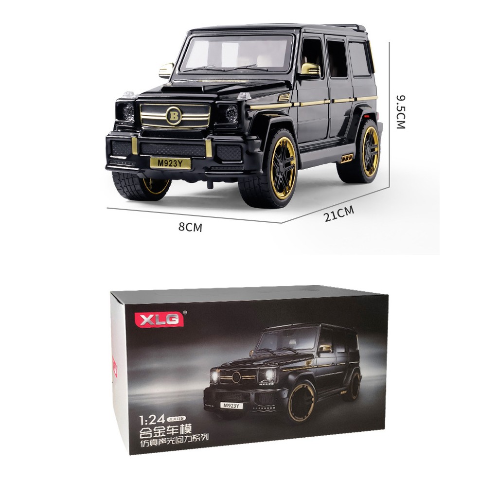 Xe mô hình tỉ lệ 1:24 Mercedes AMG G65 Brabus chất liệu hợp kim, chính hãng XLG