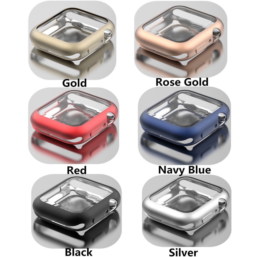 Ốp bảo vệ cho mặt đồng hồ thông minh Apple 40mm 44mm Iwatch dòng Se 6 / 5 / 4