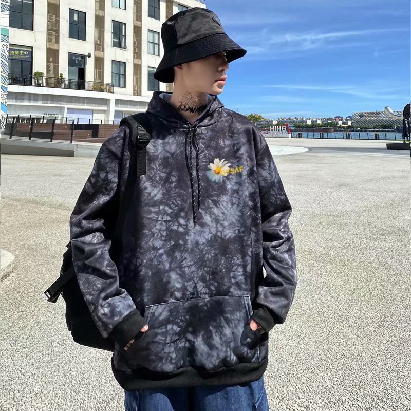 Áo Hoodie Dài Tay In Họa Tiết Hoa Cúc Phong Cách Hàn Quốc Dành Cho Nam / Size M-5Xl | BigBuy360 - bigbuy360.vn