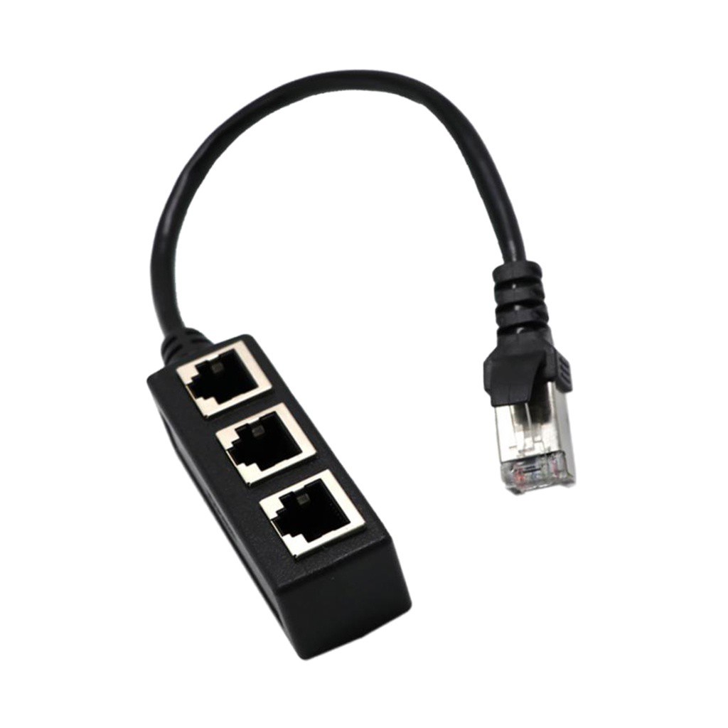 Đầu Chia Cổng Mạng LAN RJ45 Y 1 Thành 3 Cổng Cho CAT 5 / CAT 6