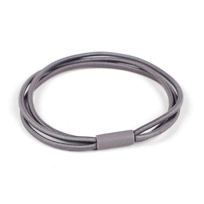 1 dây buộc tóc cao su màu trơn co giãn tốt DIY
