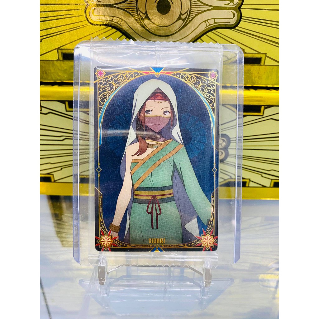 [ Dưa Hấu Yugioh ] Thẻ bài bánh xốp Fate Grand Order FGO Siouri - Tặng bọc bài nhựa bảo quản