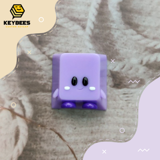 Artisan Keycap - Nút bàn phím cơ resin handmade Kirby Tím