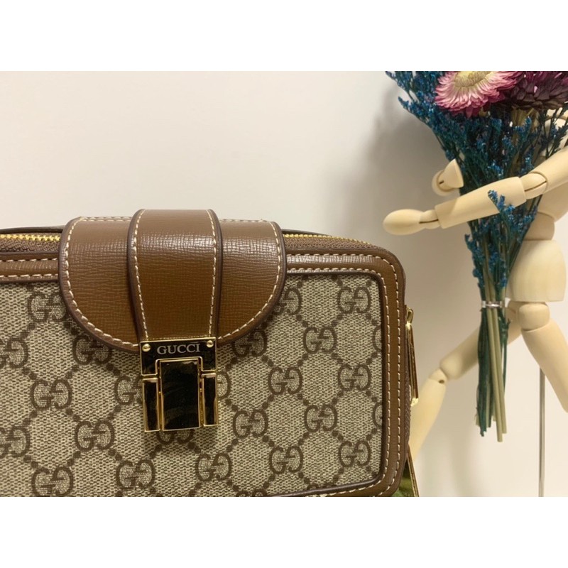 Túi đeo chéo nam nữ hình hộp chữ nhật Gucci GC da thật cao cấp