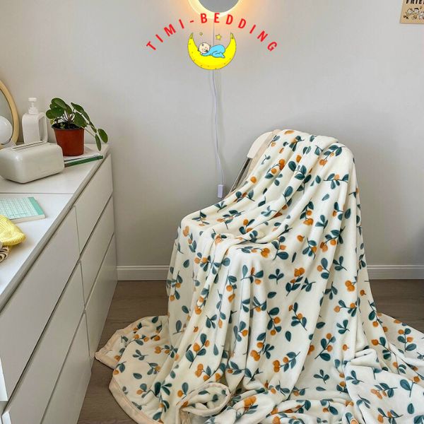 Chăn tuyết nhung sữa hàn quốc đắp điều hòa ấm áp kích thước 2x2,3m – Timibedding