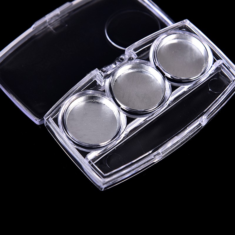 Hộp Rỗng 3 Lỗ Đựng Phấn Mắt / Phấn Má Hồng Đa Năng