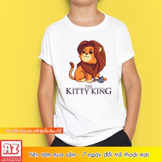 Áo thun trẻ em in hình vua sư tử lion king f2191