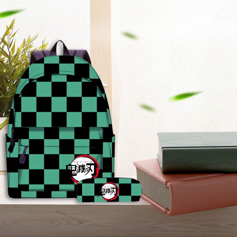 Ba Lô In Họa Tiết Anime Kimetsu no Yaiba Tanjiro Kamado Nezuko Kamado Zenitsu Agatsuma Giyu Tomioka