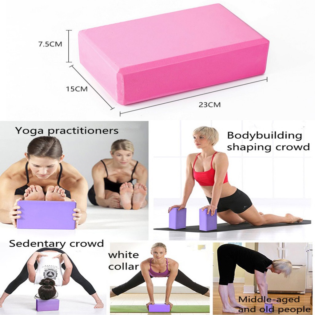 Gạch Gối Tập Yoga Cao Cấp – Chính Hãng miDoctor – Loại Nặng 190gram