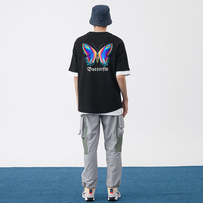 Áo Thun Tay Lỡ HY Korea In Hình Butterfly 147.
