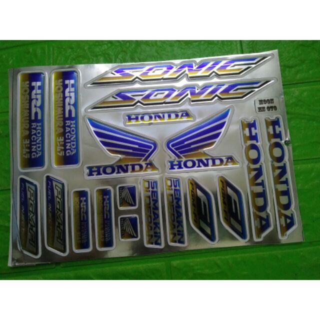 Bộ tem nổi Sonic phản quang hàng nhập Thái