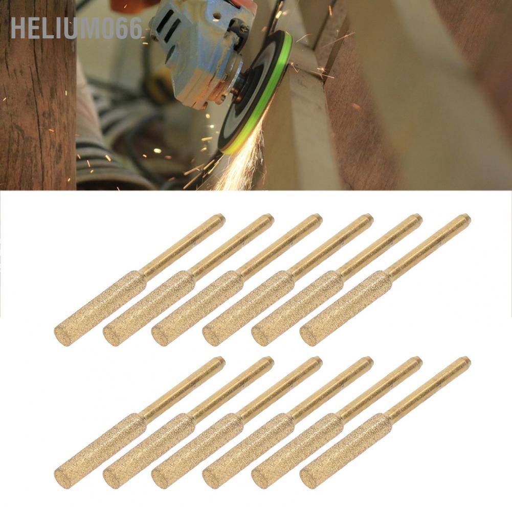 Helium066 12 cái Đầu mài 3mm Cưa 4 8mm sắt Mài đầu mòn Đá nhám chống