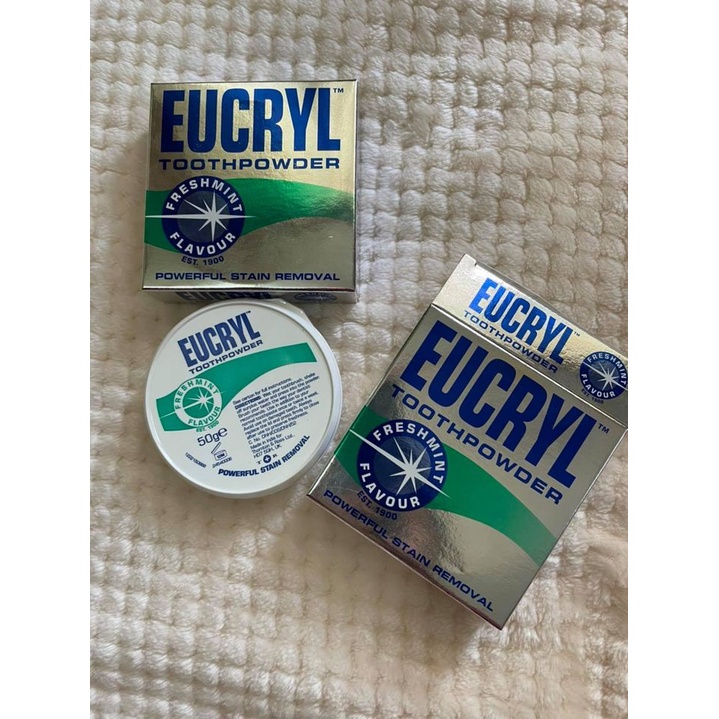 Bột tẩy trắng răng Eucryl Tooth Powder