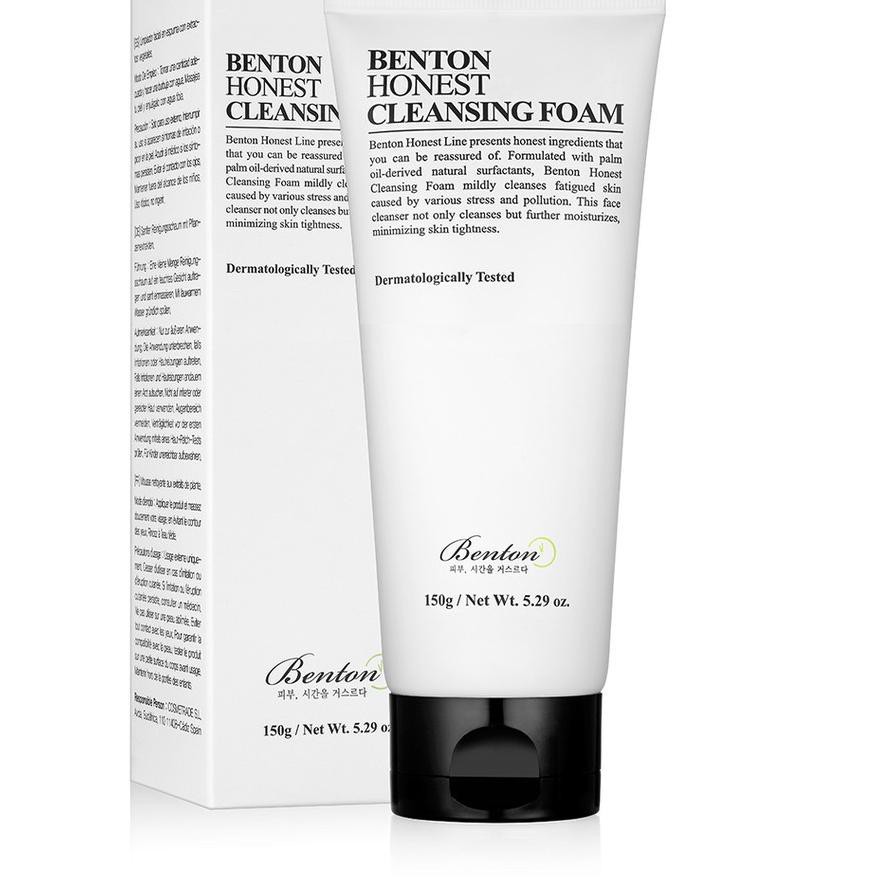 (Hàng Mới Về) Sữa Rửa Mặt Tạo Bọt Benton Honest 150g.....