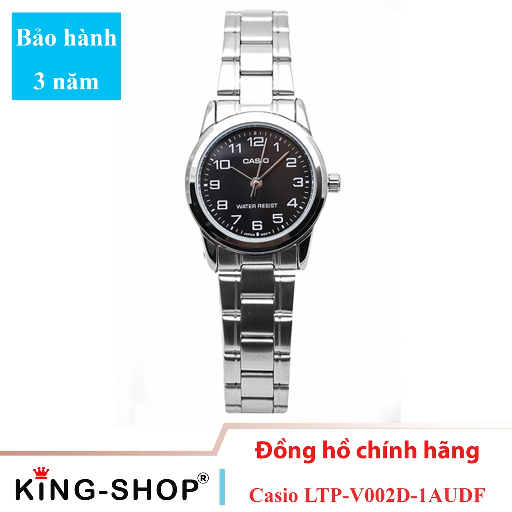 Đồng hồ nữ Casio Standard thể thao, điện tử giá rẻ - Dây bằng thép không gỉ, chống nước (LTP-V002D-1AUDF)