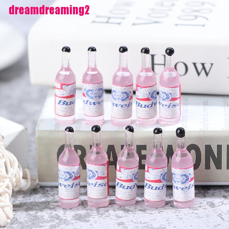 Set 10 Chai Rượu Mini Tỉ Lệ 1 / 12 Trang Trí Nhà Búp Bê
