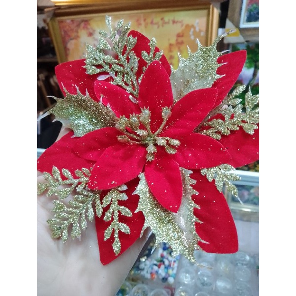 Hoa trạng nguyên Hoa kép trang trí lễ tết noel tháp oản bánh kẹo