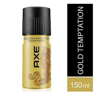Xịt khử mùi AXE Gold Temptation hương Ngọt ngào chai 150ml ( mầu vàng 