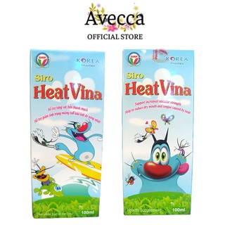 Siro Nhiệt Miệng Cho Trẻ Em Từ 2 Tuổi Heat Vina Syrup Chai 100ml - 0305341