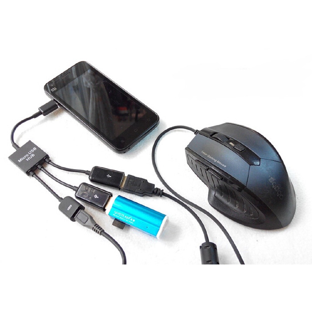 Cáp chuyển đổi OTG 3 trong 1 cho điện thoại Samsung