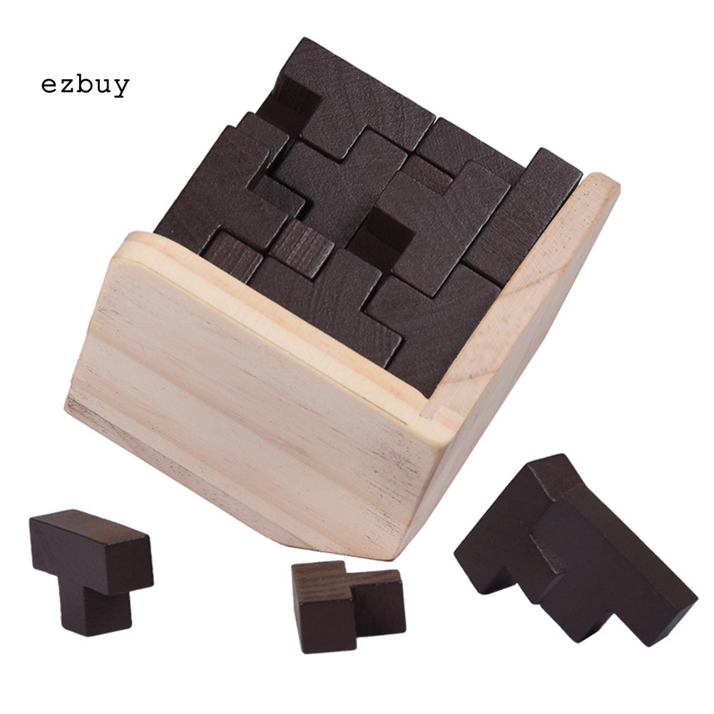 Set 54 Khối Gỗ 3D Lắp Ghép Rèn Luyện Trí Não