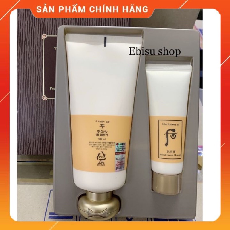 SET SỮA RỬA MẶT HOÀNG CUNG WHOO FACIAL FOAM CLEANSER 2 SP.