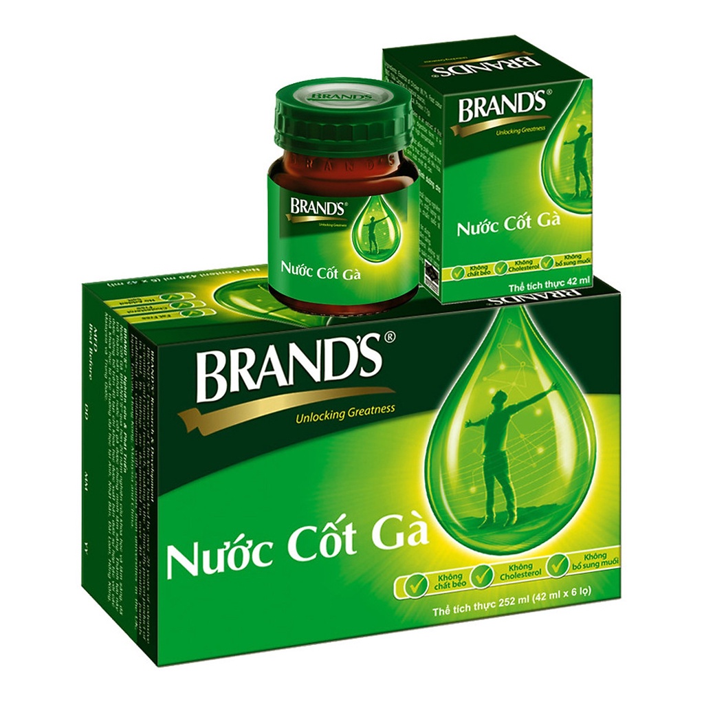 Nước cốt gà Brand hộp 42ml x 6 hũ