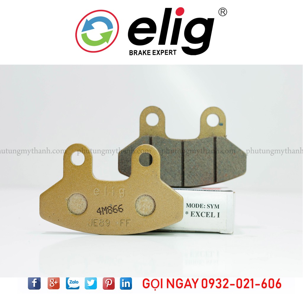 Bố thắng , má phanh thắng dĩa xe Excel 1 - Elig