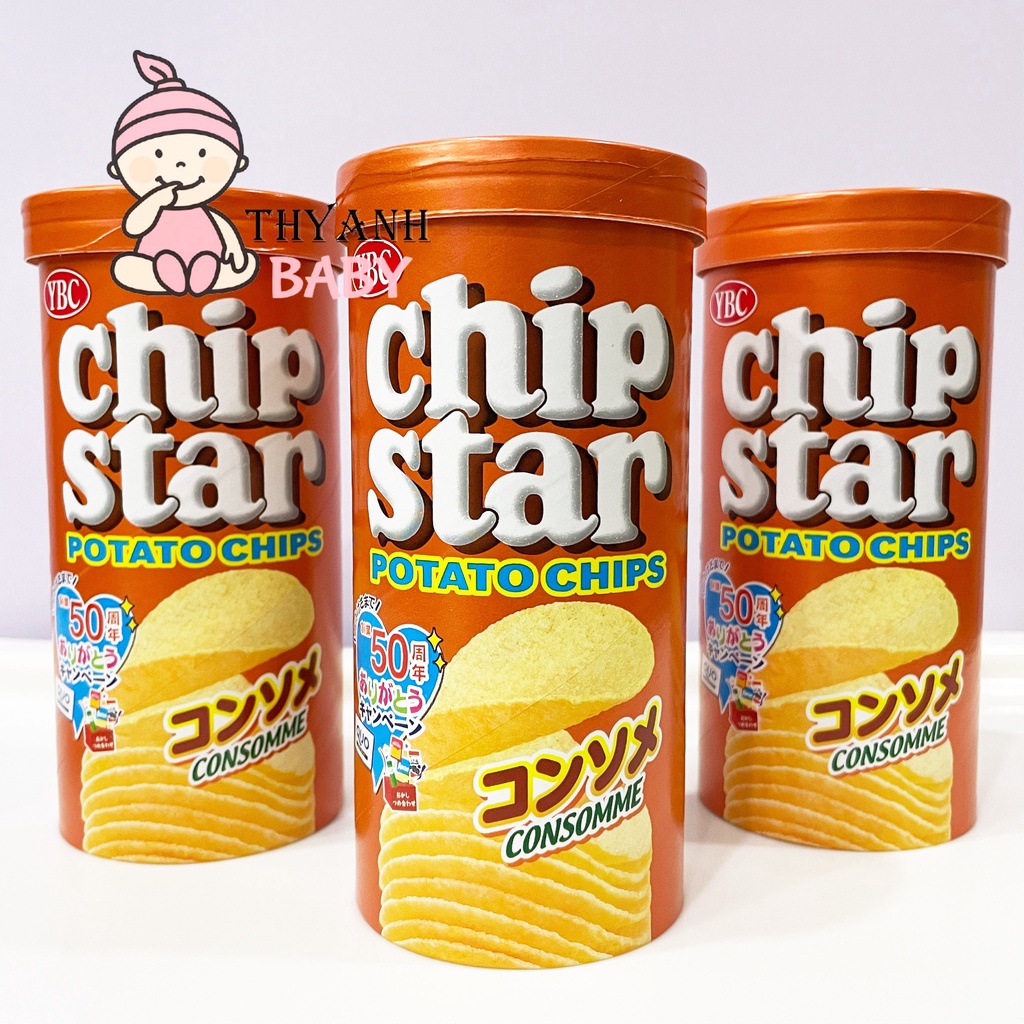 Bánh Snack Khoai Tây Không Chiên Chip Star 50g (cho bé 1 tuổi trở lên )