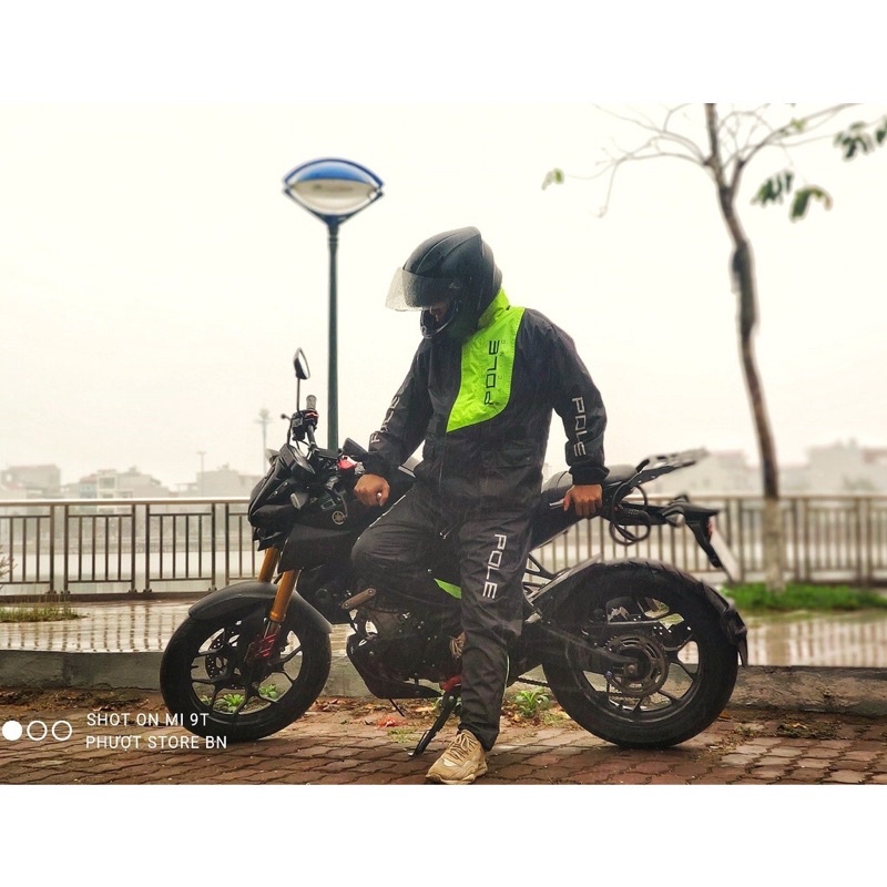 Áo mưa 2 lớp cao cấp Pole Racing Hàn Quốc
