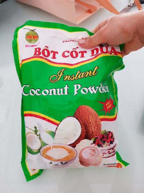 Gói 500g bột cốt dừa (trong chia thành 10 túi nhỏ)